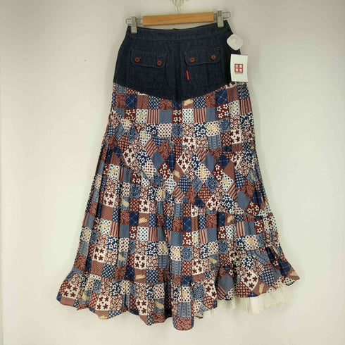 BETTY'S BLUE デニム パッチワークスカート レディース  M